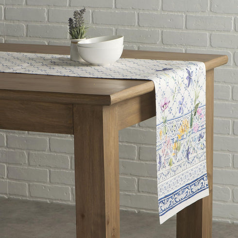 Maison d' Hermine Table Runner 100% Cotton Double Layer Table Runners 108 inches Long Decorative for Home Kitchen Dining Party Baby Shower Wedding...