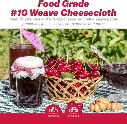 GoodCook Everyday 100% Cotton Cheesecloth, 2 square yards, Bleached...