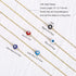 Tasiso 14K Gold Plated Evil Eye Choker Necklace Blue White CZ Diamond Eye Pendant Necklace Cute Boho Tiny Evil Eye Protection Necklace for Women M...