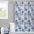 SKL Home Cubes Shower Curtain, Blue...