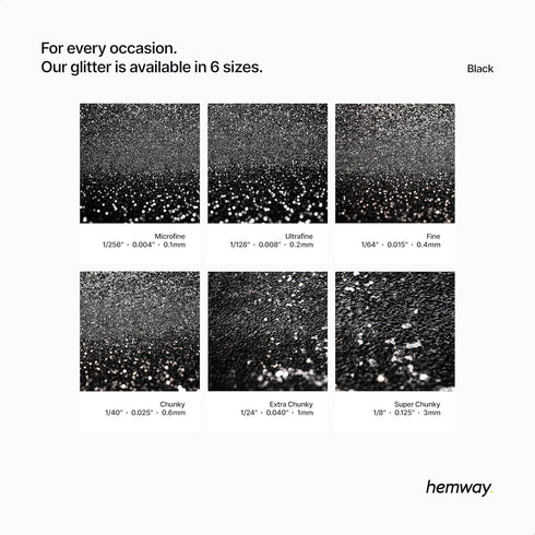 Hemway Craft Glitter 100g / 3.5oz Glitter Flakes for Arts Crafts Tumblers Resin Epoxy Scrapbook Glass Schools Paper Halloween Decorations - Super ...