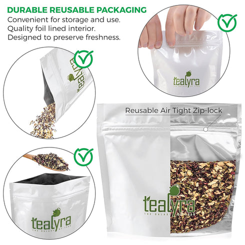 Tealyra - Flat Belly Detox - Fennel - Peppermint - Hibiscus - Wellness Herbal Loose Leaf Tea - Cleanse Tea - Caffeine Free - All Natural - 112g (4...