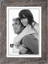 Malden International Designs Linear Rustic Wood Picture Frame, 5x7, Rough Gray...