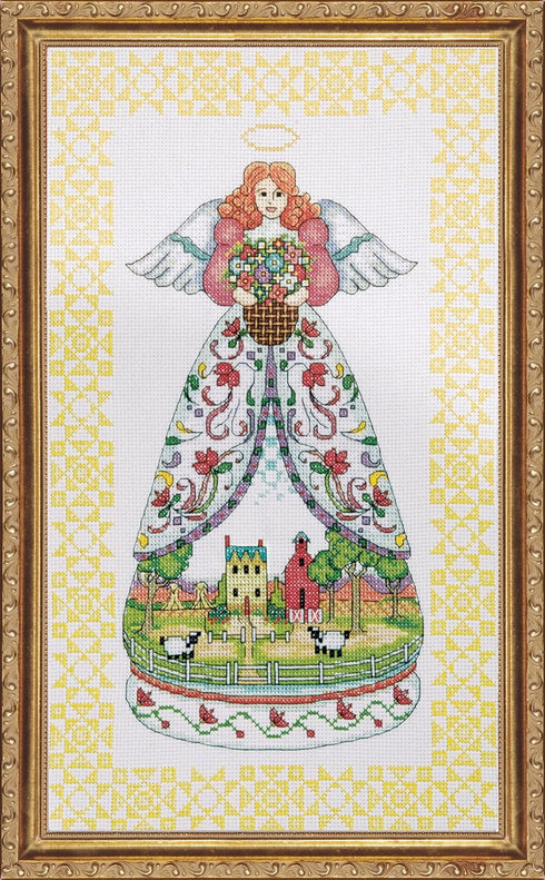 Tobin DW2811 14 Count Counted Cross Stitch Kit, 9 by 15-Inch, Summer Angel-Jim Shore...