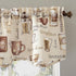 No. 918 Bristol Coffee Shop Semi-Sheer Rod Pocket Kitchen Curtain Valance and Tiers Set, 54" x 24", Ivory Off-White...