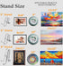 AMT 2 Pack 5 Inch Acrylic Plate Stands for Display Plate Holder Display Stand + Frame Holder Stand for Picture, Decorative Plate, Book, Photo Ease...