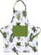 AMOUR INFINI Aprons for Women Adjustable Strap with Waist Ties Aprons for Baking, Cooking, Gardening Cotton Washable, Reusable Spring Apron (27.5 ...