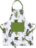 AMOUR INFINI Aprons for Women Adjustable Strap with Waist Ties Aprons for Baking, Cooking, Gardening Cotton Washable, Reusable Spring Apron (27.5 ...