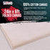 U.S. Art Supply 7-Ounce Unprimed 24" Wide x 2 Yards (6 Feet) Long Unstretched Canvas Roll - 100% Cotton, Woven, Acid-Free - Oil & Acrylic Painting...