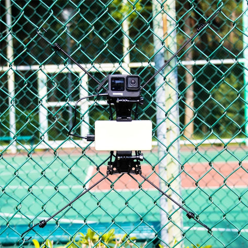 Upgraded Baseball Fence Mount with Battery Holder - Baseball Cell Phone Fence Mount for iPhone, Gopro, Mevo Start, Insta360 for Softball, Tennis, ...