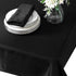 Cupuamon Square Tablecloth 52x52 inch Washable Polyester Fabric Table Cloth for Wedding Party Dining Banquet Decoration?52x52,Black?...