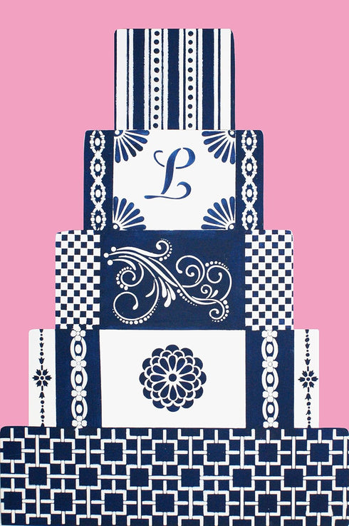 Designer Stencils C480 Five Scroll Cake Stencil Set, Beige/semi-transparent...