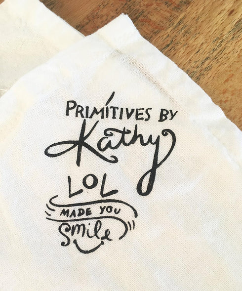 Primitives by Kathy LOL Made You Smile Dish Towel, 28" x 28", Cotton,White, Black...