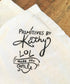 Primitives by Kathy LOL Made You Smile Dish Towel, 28" x 28", Cotton,White, Black...