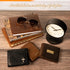 Christian Art Gifts Genuine Leather Wallet for Men | Strong and Courageous with Brass Inlay “ Deuteronomy 31:6 Bible Verse | RFID Quality Classic ...