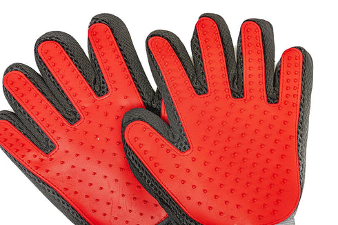 PAIR of Low-Cost Pet Grooming Gloves - Superior Care for Your Furry Friends. Ideal for Grooming, Deshedding, Bathing & Massaging Your Dogs & Cats ...