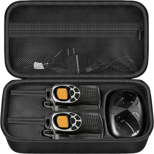 ANKHOH Walkie Talkie Case Holder for 50 Channel GMRS Two-Way Radio, Long Range Handheld Mobile Radios Hard Storage Carrying Box for Rechargeable B...
