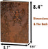 Unlined Journal - Phoenix Bronze 3D-Embossed Art Pattern Hardcover Notebook Gift, A5 Blank Sketchbook Notepad with 2 Bookmarks, 8.4" x 5.7" (100 S...