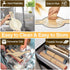 Silicone Bread Sling for Dutch Oven,Non-Stick & Easy to Clean Silicone Baking Mat,Reusable Bread Sling with Long Handles,4 PCS Sourdough Bread Bak...