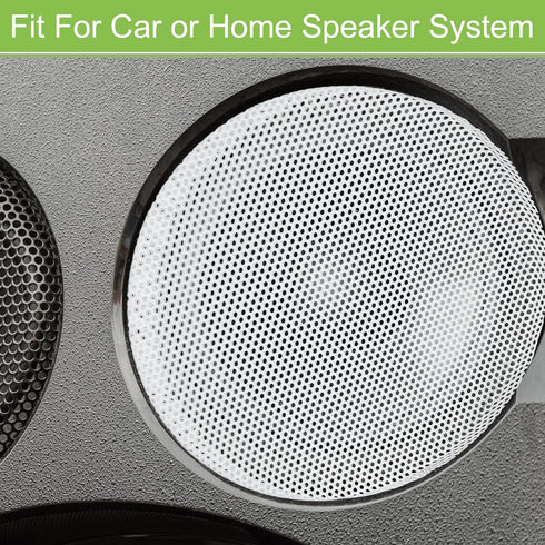 ACROPIX Universal 3 Inch Speaker Grills Mesh for Audio Subwoofer 84x6.5mm Grille without Frame White - Pack of 2......