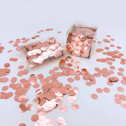 Rose-Gold Foil Metallic Round Table Scatter Dots Mylar Table Confetti Wedding Bridal Shower Engagement Baby Shower Birthday Party Decorations, 60g...
