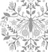 Dimensions Floral Moth Needlepoint Embroidery Kit for Adults, 6" D, Multicolor 5 Piece...