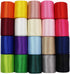 1-1/2 Inch Wide Solid Color Double Sided Polyester Satin Ribbon 20 Colors X 2 Yard Each Total 40 Yds Per Package...