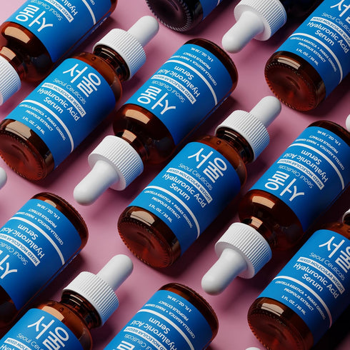 SeoulCeuticals Korean Hyaluronic Acid Serum For Face - High Molecular Weight & Low Molecular Weight Hyaluronic Acid - Centella Serum + Propolis. 1...