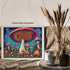 Posterizer 1 pcs- psychedelic funky hippie colorful rainbow mushrooms 4-Fantasy & Fiction Art-Retro Art- Living Room Bedroom Decor- unframed wall ...