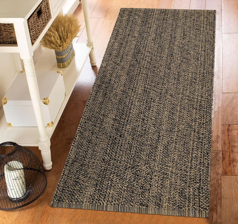 Boho Washable Runner Rug 2'x 5',Tan Black Reversible Bedroom Runner Rug Cotton Woven Entryway Rug Farmhouse Laundry Room Rug Floor Carpet for Livi...