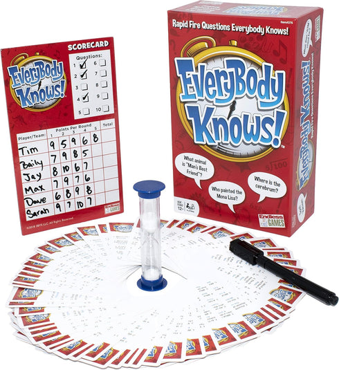 Endless Games Everybody Knows! - Trivia Card Game - 2018 Edition...