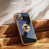 IDweel for iPhone 14 Case with 360°Ring Holder Stand Magnetic Kickstand,Lightweight Slim Fit Plated Rose Gold Edge Soft TPU Bumper Camera Protecti...
