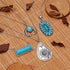 Western Necklaces for Women Western Necklace Set Bohemian Turquoise Hippie Accessories Ligtning Pendant Necklace Set 90S Cowgirl Necklace Jewelry ...