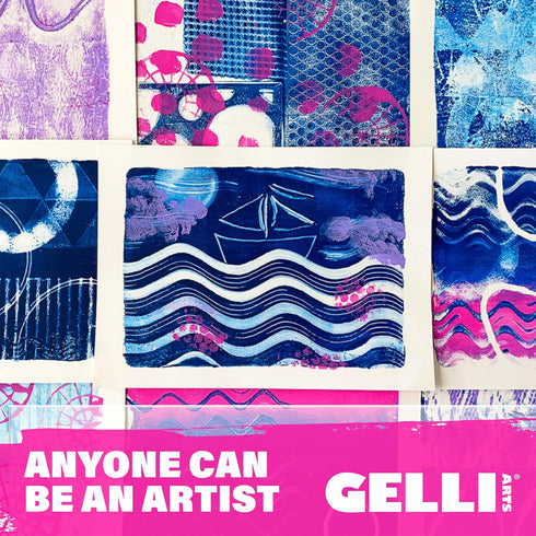 Gelli Arts Gel Printing Plate - 5" X 7" Reusable Gel Printing Plate, Printmaking Supplies, Monoprinting at Home, Arts and Crafts...