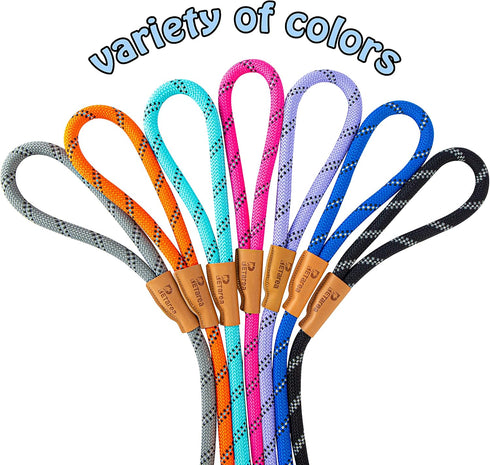 5 FT Slip Lead Dog Leash, Heavy Duty Rope Leash for Small Medium Large Dogs, No Pull Training Lead with Reflective Thread, Strong Comfortable Loop...