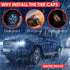 Red Auto Tire Valve Stem Caps: Tire Air Pressure Caps, Universal Schrader Valve Cap for Car Bike Truck Motorcycles...