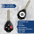 KeylessOption Key Fob Replacement for 2007 2008 2009 2010 Toyota Camry Corolla Keyless Entry Remote Remote Control, 4-Button HYQ12BBY 4D67, Locksm...