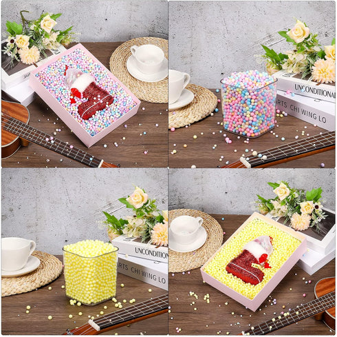 MECCANIXITY Foam Beads Foam Balls 4-6mm for Wedding and Party Decorations, Tiny Packing Balls, Arts DIY Crafts Supplies (Blue,1 Pack Approx 2500pc...