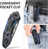 3.3" Pocket Knife, Folding Knife, 8Cr15MoV Stainless Steels Blade, Aluminum Alloy Handle, Blue Devil Design, 2024 Outdoor Gadget Gift...