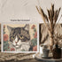 Posterizer 1 pcs- cute cat sorrounded by flowers-Art for Animal Lovers-Floral Botanical Art- Gift for Men Women Entrepreneur Teens-Decor for Home ...