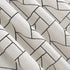Archaeo Fragmented Geometric Embroidery Mid-Century Modern Natural Linen Blend Curtain, 50" x 63", Black/Linen...