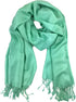 Plum Feathers Premium Solid Color and Metallic Fashion Scarf, Womens Pashmina Shawl Wrap with Fringes...