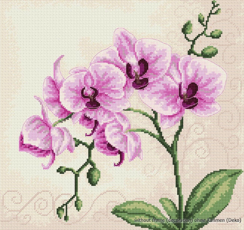 Luca Orchid Counted Cross-Stitch Kit...