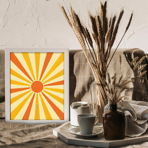 Posterizer 1 pcs-Boho Minimalist Cute Sunshine-Abstract & Modern Art-Astronomy & Celestial Art-Gift for Men Women Entrepreneur Teens - Kitchens, D...