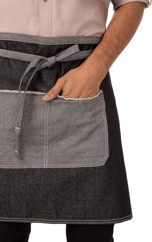 Chef Works Bronx Bib Apron with Scoop Neck...
