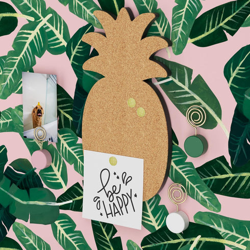 U Brands Tropical Locker Accessory Kit, includes Magnets, Wrap, Pineapple Cork Board, Push Pins...