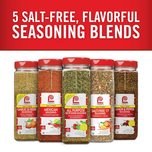Lawry's Salt Free All Purpose Recipe Blend Seasoning, 13 oz - One 13 Ounce Container of Salt Free All Purpose Seasoning Blend, Versatile Spices fo...