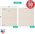 321Done Folding Recipe Cards (Set of 50) - Folds to 3x5 from 6x5 - Double-Sided From the Kitchen Of Vintage Rustic Kraft Design – Heavy Cardstock ...