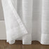 Clean Window Textured Slub Stripe Anti-Dust Allergy/Pet Friendly Sheer Curtain Panel, White, 52" W x 84" L (1 Panel)...