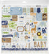 Echo Park Paper Company Baby Boy Collection Kit paper, blue, green, mint, yellow 12-x-12-Inch...